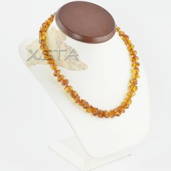 Adults Amber necklace polished irregular